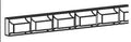 DMI8 - Assembled Ebony Shaker - DENTIL MOLDINGS INSERT 3/4" X 1/2" X 96" - 3/4" X 1/2" X 96"