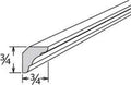 ICM8 - Assembled Ebony Shaker - INSIDE CORNER MOLDING 3/4" X 3/4" X 96" - 3/4" x3 /4" x 96"
