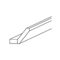 ACM8-S - Assembled Dove White Shaker - Shaker Angle Crown Molding