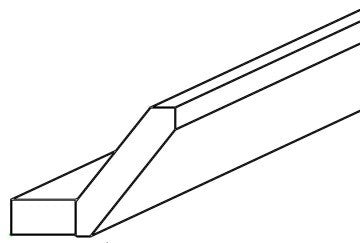 ACM8-S - Assembled Sterling Shaker - Shaker Angle Crown Molding