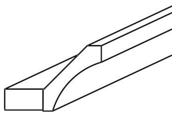 ACM8 - Assembled Sterling Shaker - Crown Molding