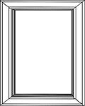 BDD24 - Assembled Aria Blue Shaker - Base Dummy Decorative Door Panel