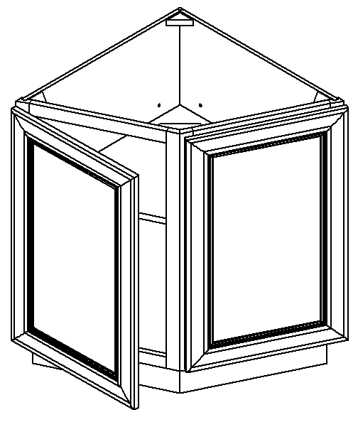 BEC24 - Assembled Soda Shaker - Base End Cabinet