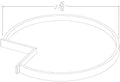 BLSTRAY - Assembled Sterling Gray Shaker - Base Wooden Lazy Susan Trays