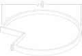 BLSTRAY - Assembled Aria Blue Shaker - Base Wooden Lazy Susan Trays