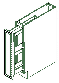 BSR09 - Assembled Sterling Shaker - Base Spice Rack Cabinet