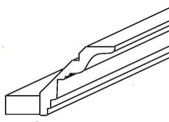 CCM8 - Assembled Aria Blue Shaker - Classic Crown Molding
