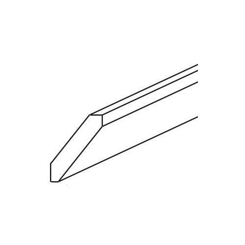 CM8-S - Assembled Sterling Gray Shaker - Shaker Angled Crown Molding