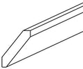 CM8-S - Assembled Sterling Shaker - Shaker Angled Crown Molding