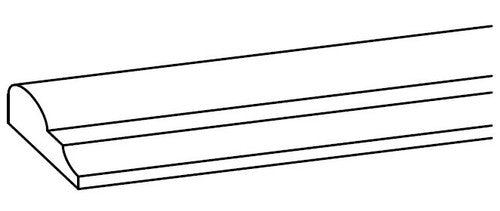 CR8 - Assembled Sterling Shaker - Chair Rail