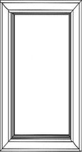 D1230 - Assembled Sterling Shaker - Dummy Wall Decorative Door Panel