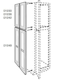 D1249 - Assembled Toffee Shaker - Door - LOWER SINGLE DOOR FOR 24" WIDE PANTRY - 12" X 49 1/4" X 3/4"