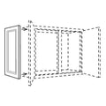 D1530 - Assembled Aria Blue Shaker - Dummy Decorative Door Panel
