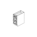 DB24-3 - Assembled Weston Shaker - 3-Drawer Base Cabinet