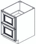 DB30-2 - Assembled Aria Blue Shaker - 2-Drawer Base Cabinet