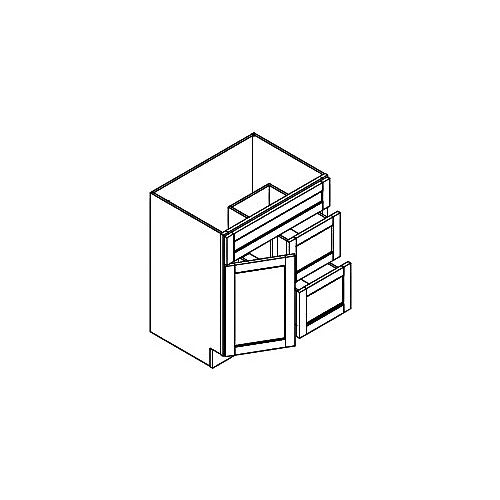 FA3021DL - Assembled Weston Shaker - Vanity Sink Base Cabinet