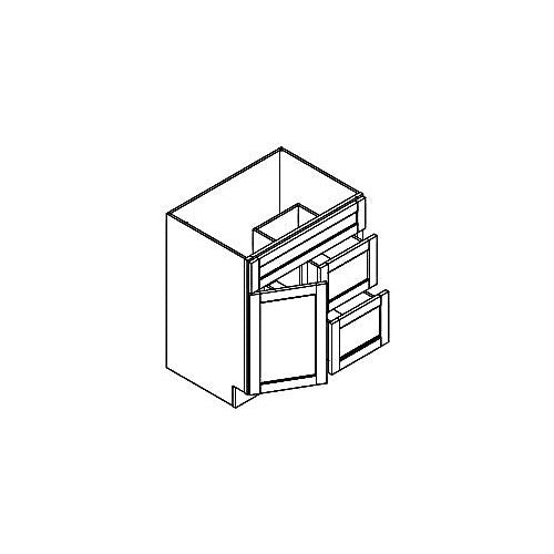 FA3021DL - Assembled Soda Shaker - Vanity Sink Base Cabinet