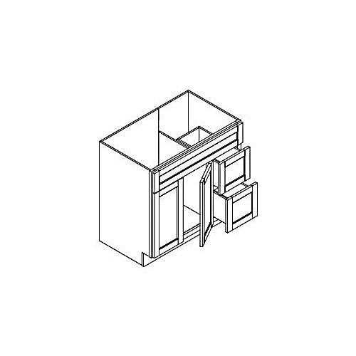 FA3621DL - Assembled Soda Shaker - Vanity Sink Base Cabinet