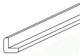 OCM8 - Assembled Sterling Shaker - Outside Corner Molding