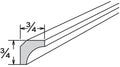 QM8WD - Assembled Sterling Shaker - Shaker Inside Corner Molding