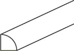 QRM8 - Assembled Aria Blue Shaker - Quarter Round Molding