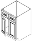 SB33 - RTA Avalon Raised Panel - Sink Base Cabinet - Double Doors/False Drawer Front - 33"W x 34.5"H x 24"D