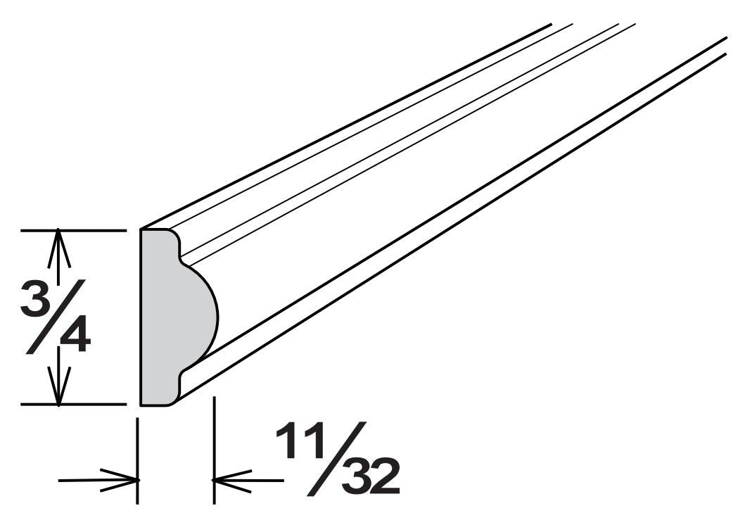 SBIM8 - RTA Avalon Raised Panel - Single Bead Insert Molding