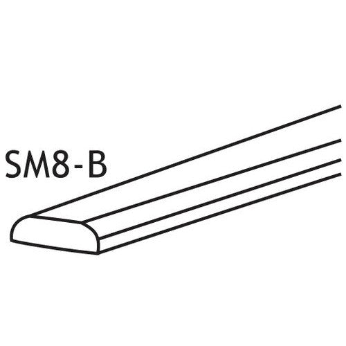 SM8-B - Assembled Sterling Gray Shaker - Scribe Molding