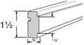 SQCR8 - Assembled Aria Blue Shaker - Shaker SQ Chair Rail Molding