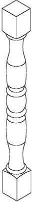 TP3-1 - Assembled Aria Blue Shaker - Turn Post