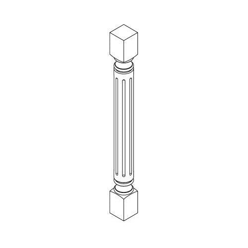 TP3-2 - Assembled Sterling Gray Shaker - Shaker Turn Post