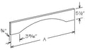 V30SH - Assembled Ebony Shaker - Molding & Trim - SHAKER VALANCE 5 1/2" X 30" X 3/4" - 30" X 5 1/2" X 3/4"