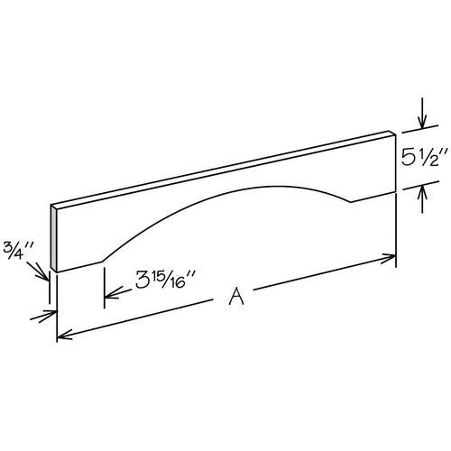 V42SH - Assembled Aria Blue Shaker - Shaker Valance