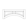 VAL6012 - Assembled Soda Shaker - Raised Panel Door Valance