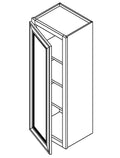W0942 - Assembled Aria Blue Shaker - Wall Cabinet with 1 Door