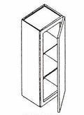 W1842 - Assembled Sterling Shaker - Wall Cabinet with 1 Door