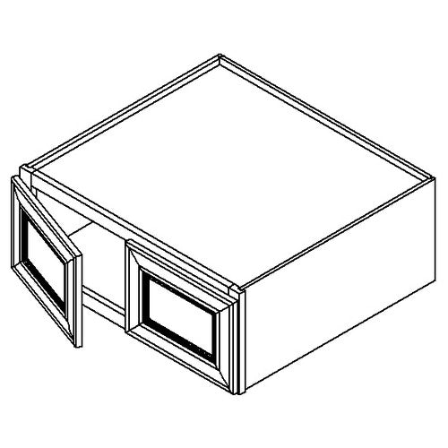 W361224 - Assembled Sterling Gray Shaker - Wall Cabinet with 2 Doors