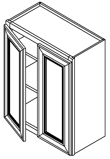 W3630 - Assembled Sterling Shaker - Wall Cabinet with 1 Door