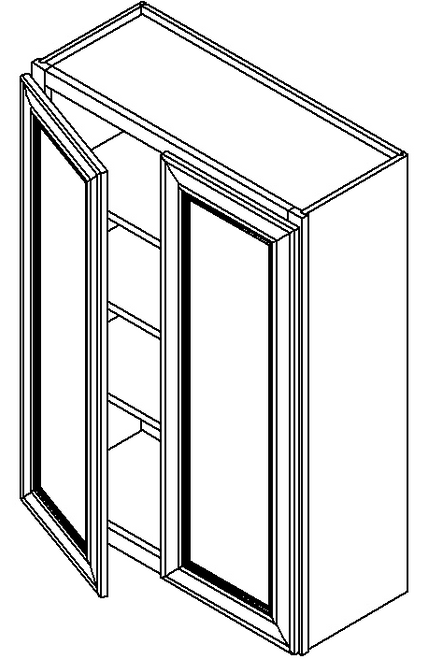 W3642 - Assembled Sterling Shaker - Wall Cabinet with 1 Door