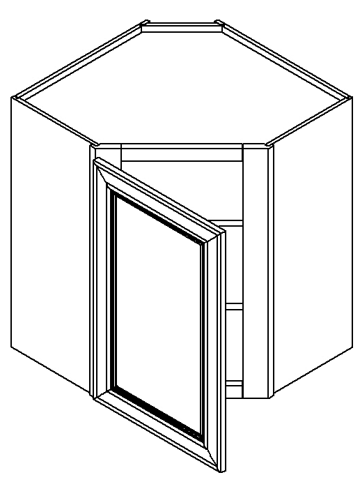 WDC2436 - Assembled Weston Shaker - Wall Diagonal Corner Cabinet