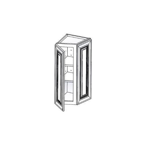 WEC1230 - Assembled Dove White Shaker - Wall End Cabinet