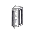 WEC1236 - Assembled Soda Shaker - Wall End Cabinet