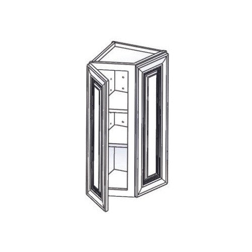 WEC1236 - Assembled Dove White Shaker - Wall End Cabinet