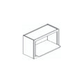 WMC3018 - Assembled Sterling Gray Shaker - Microwave Open Shelf