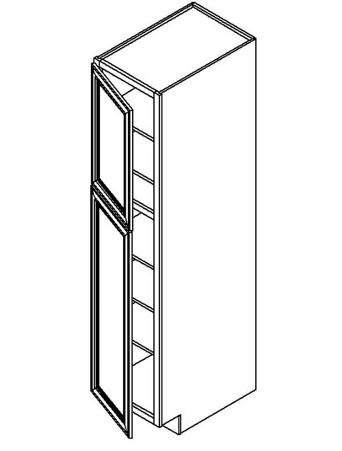 WP1884 - Assembled Aria Blue Shaker - Tall Pantry Cabinet