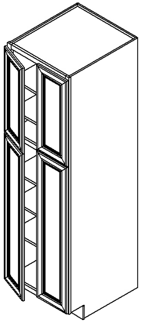 WP2490 - Assembled Sterling Shaker - Tall Pantry Cabinet