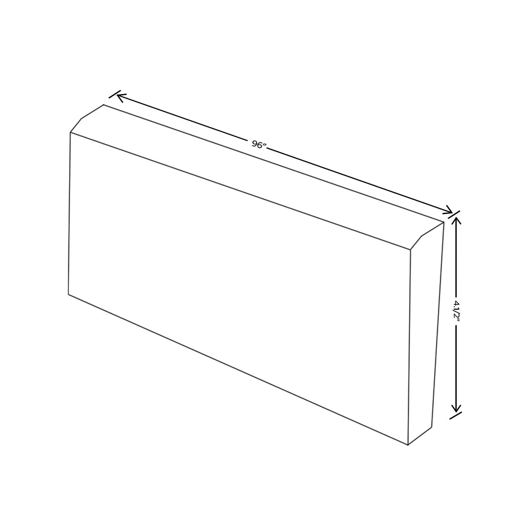 Fabuwood Allure Galaxy Horizon 96" W X 5 1/2" H X 3/4" D Base Board Molding