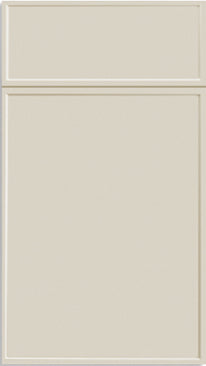 Eurocraft Mist Beige Slim Shaker cabinet door sample