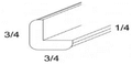 Eurocraft Ice Cream 03 - Molding - Outside Corner Molding 3/4"W X 96"H