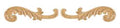 ONLAY-B - Assembled Ebony Shaker - LEAVES ONLAY 10 1/2" X 3 1/4" X 3/8" (PAIR) - 10 1/2" x 3 1/4" X 3/8"